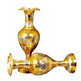 Nutristar Pure Brass Flower Vase Handcrafted Height = 30 Inch ( 2.5 Feet ) - Nutristar