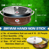 Biryani Handi Non Stick with Stainless Steel Lid