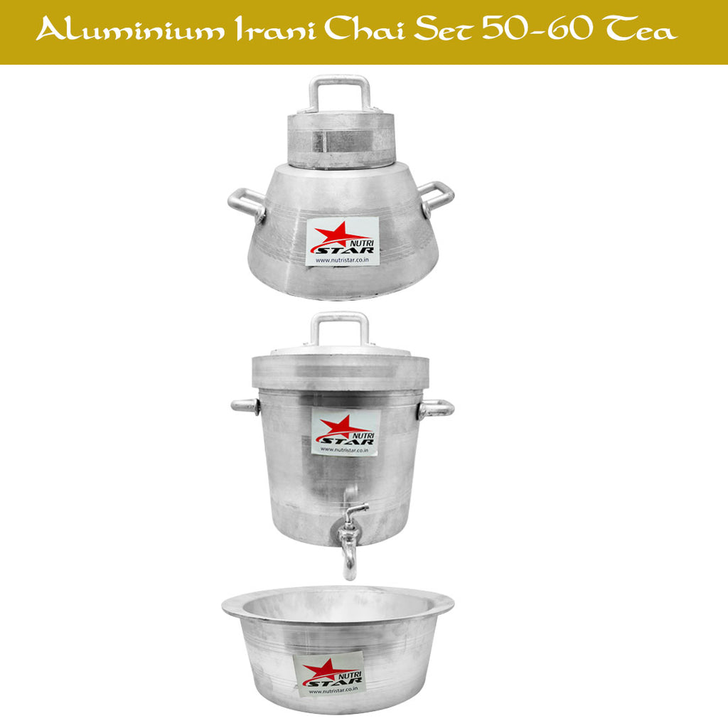 Irani Chai Set, Aluminum Chai Set, Hotelware. 1Handa, 1Samawar and 1Patila.