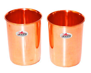 Copper Tumbler, Copper Glass Set, Capacity 200 ml. (Set of 10)