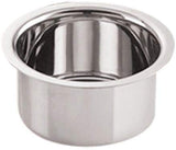 Nutristar Stainless Steel Flat Bottom Patila, Top for Cooking Capacity (1, 2, 5 Litres) - Nutristar